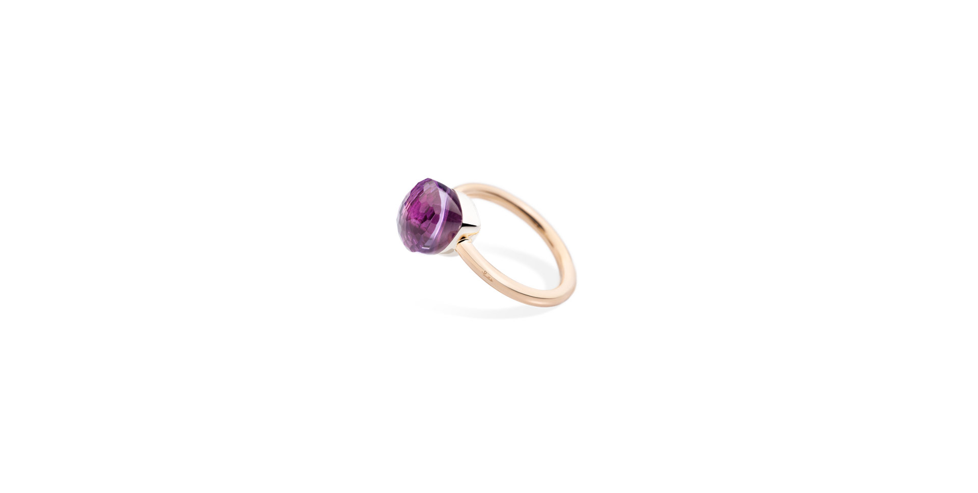 Prsten s ametystem Nudo Petit Ring