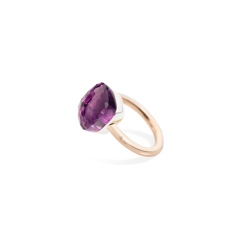 Prsten s ametystem Nudo Maxi Ring