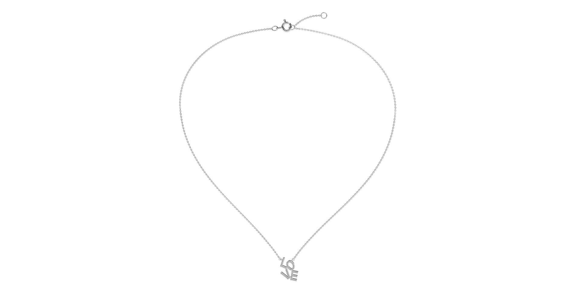 Náhrdelník s diamanty Sparkling Love