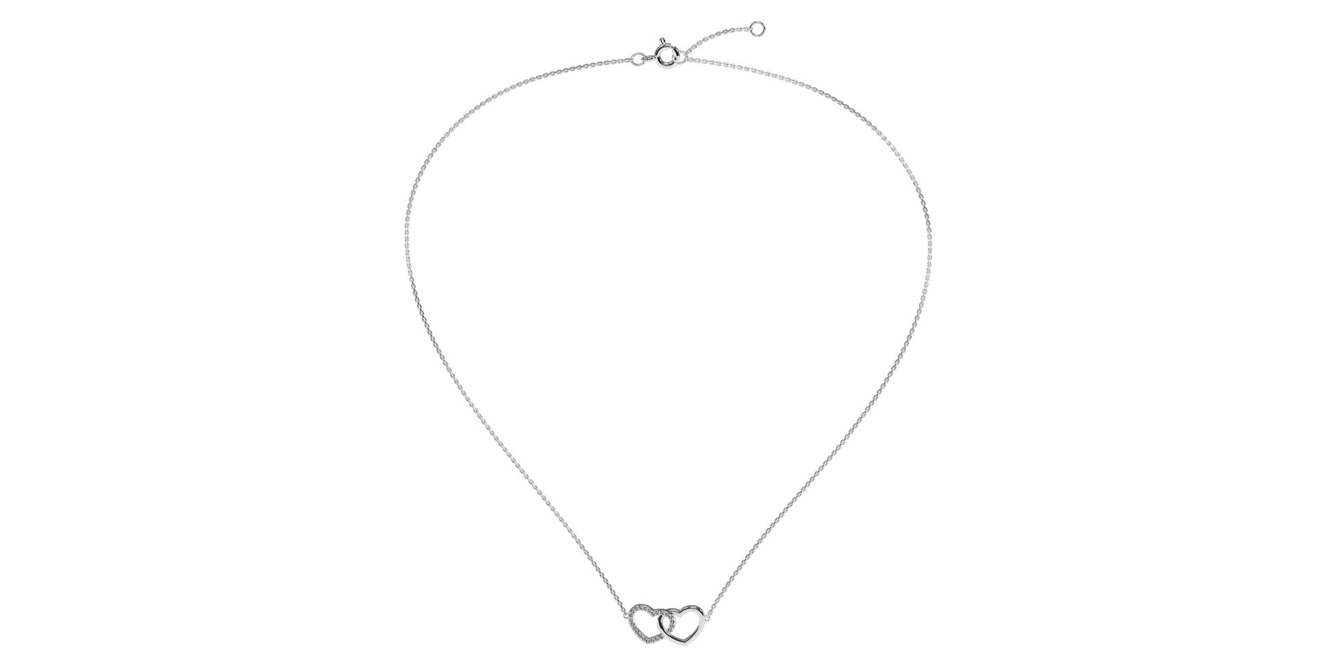 Náhrdelník s diamanty Sparkling Heart