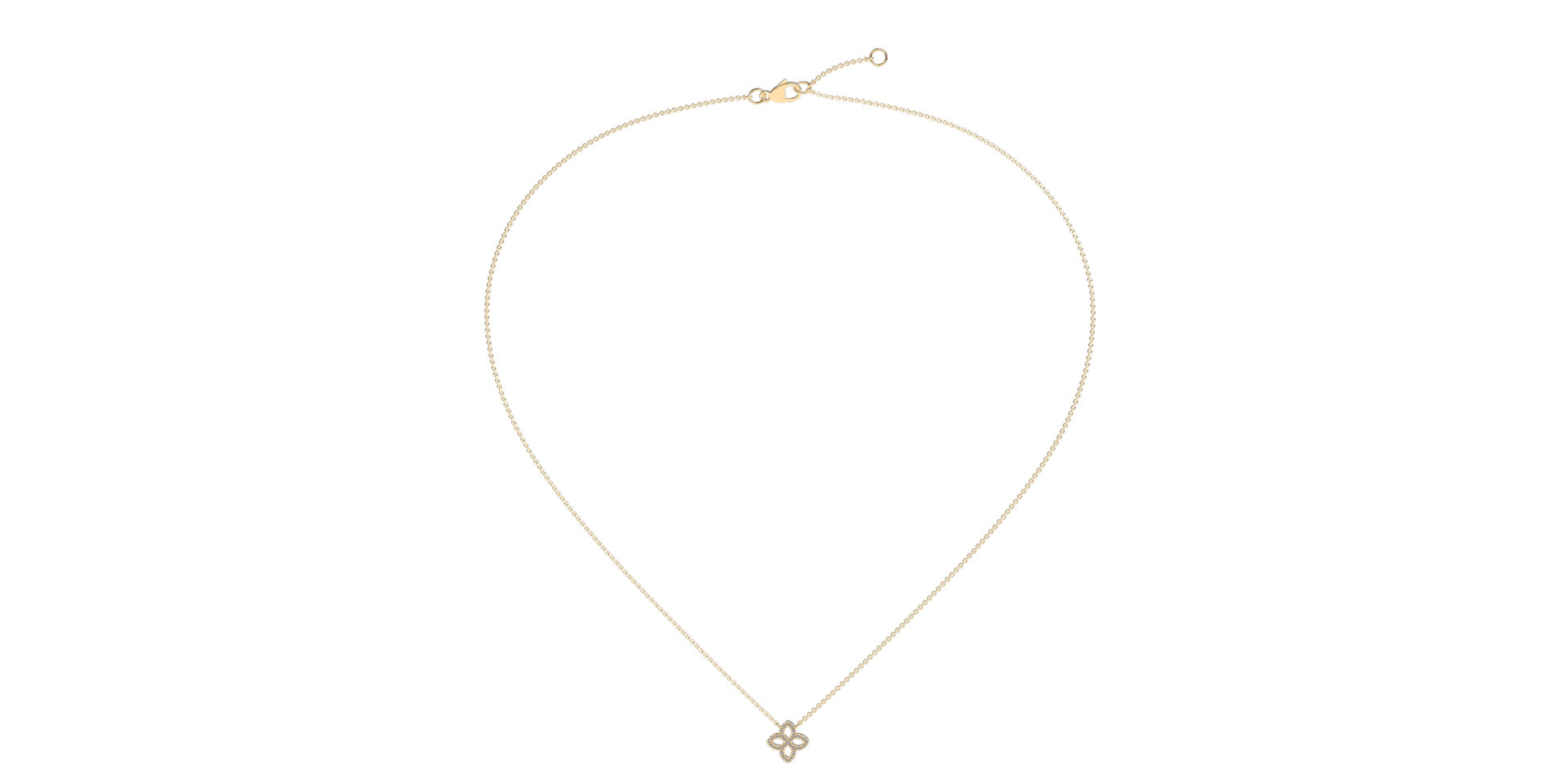 Náhrdelník s diamanty Glamorous Petals