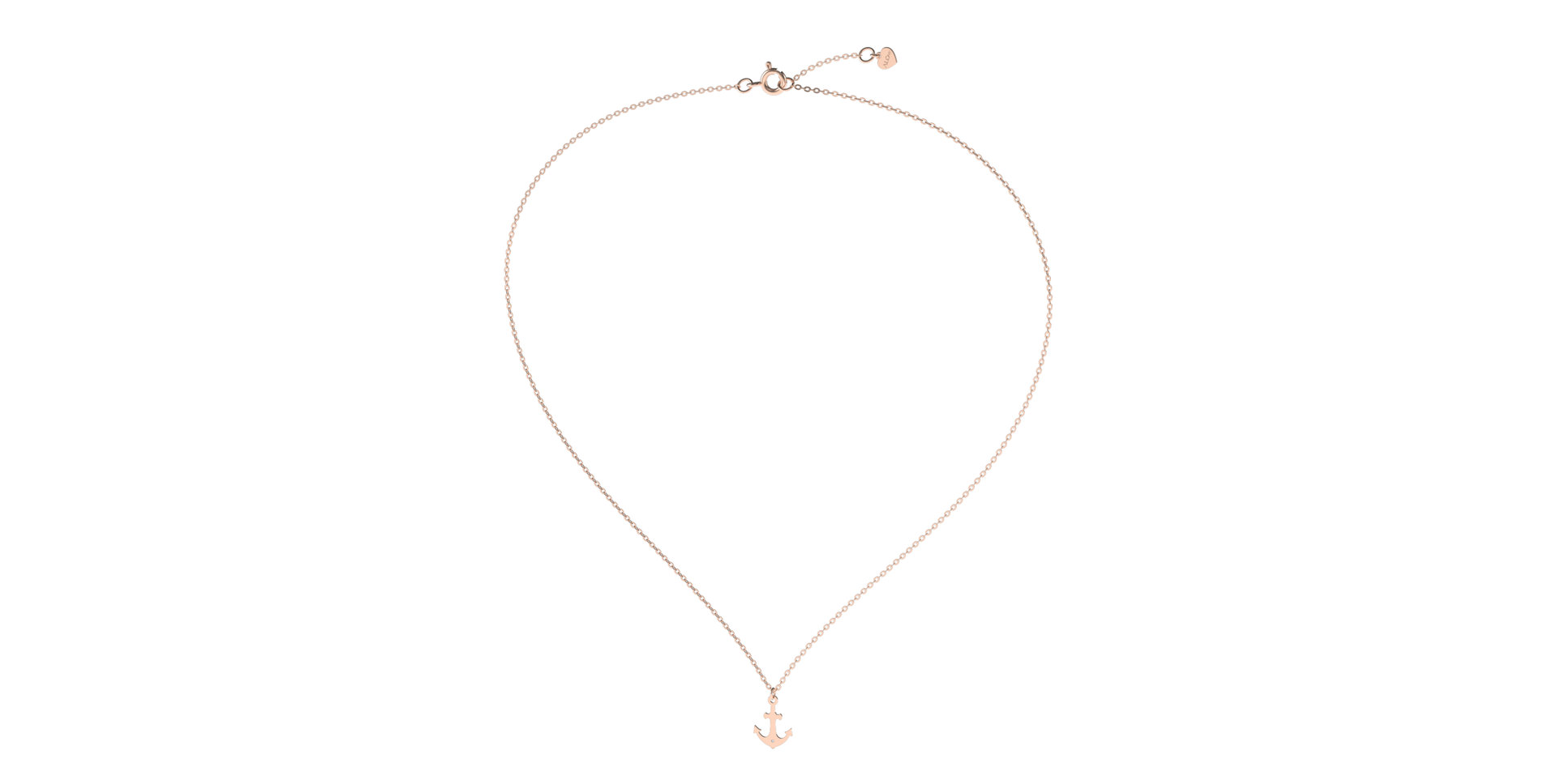 Náhrdelník s diamantem Diamond Anchor