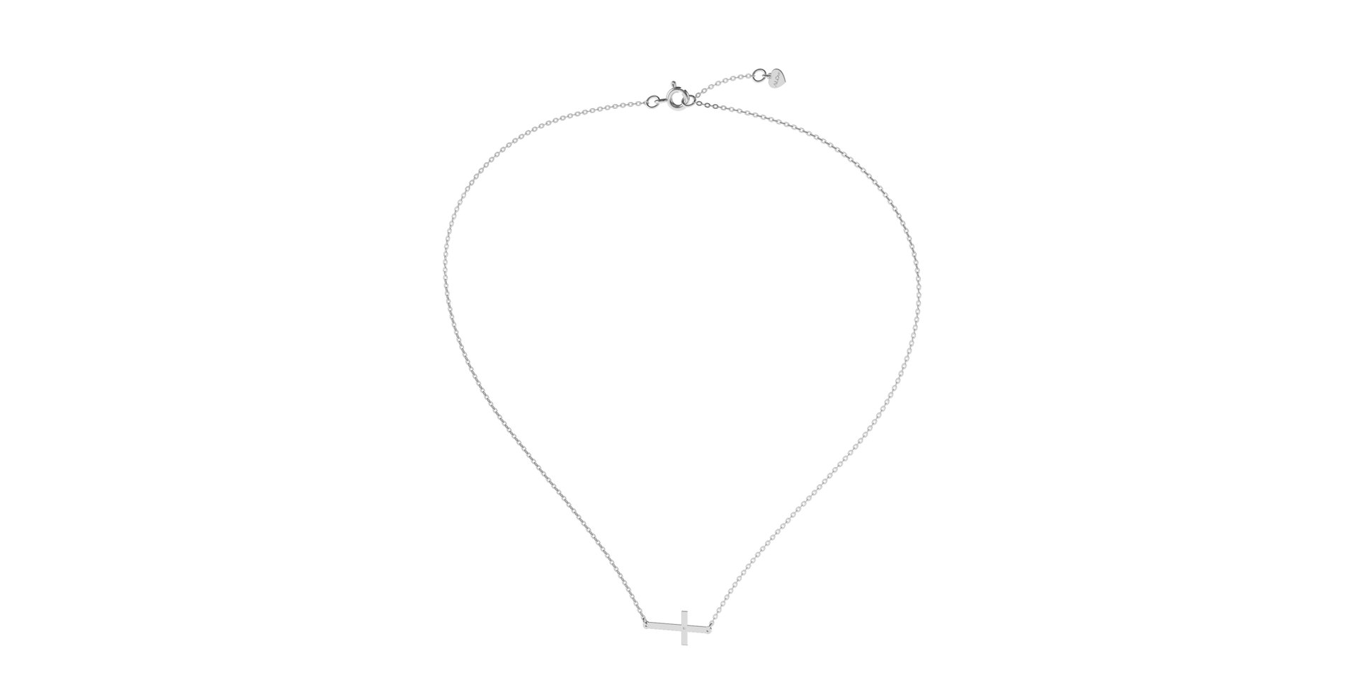 Náhrdelník s diamantem Little Cross