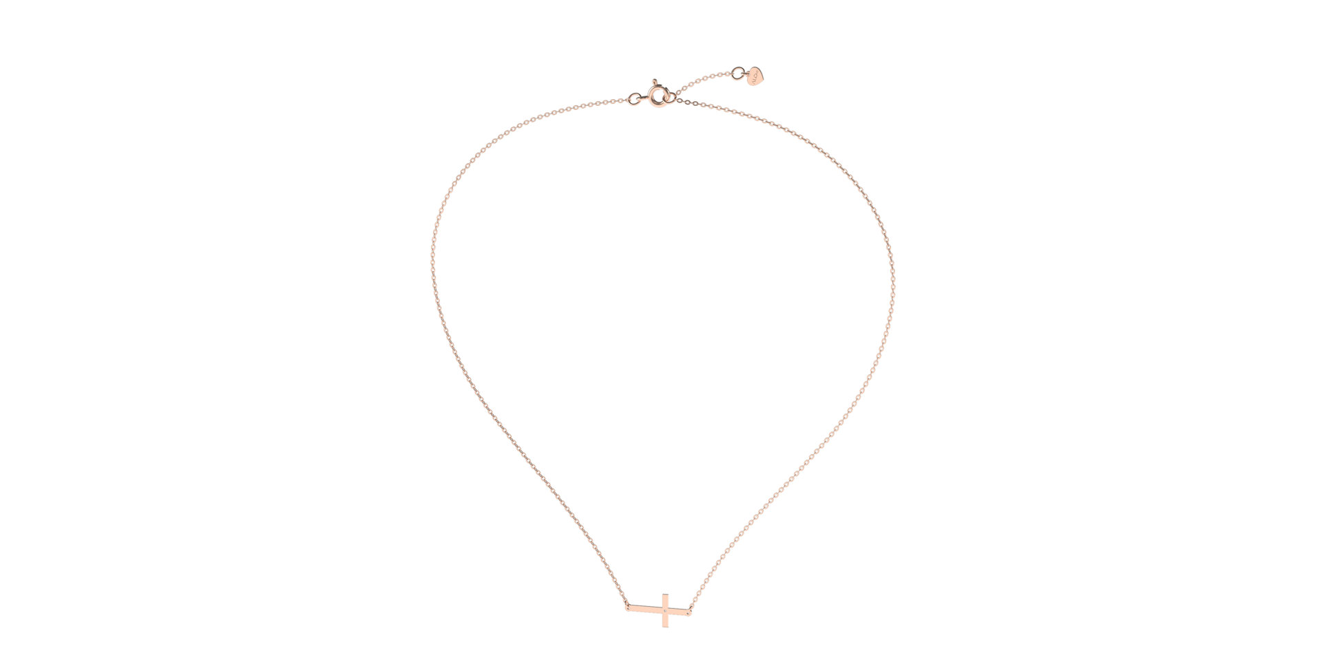 Náhrdelník s diamantem Little Cross