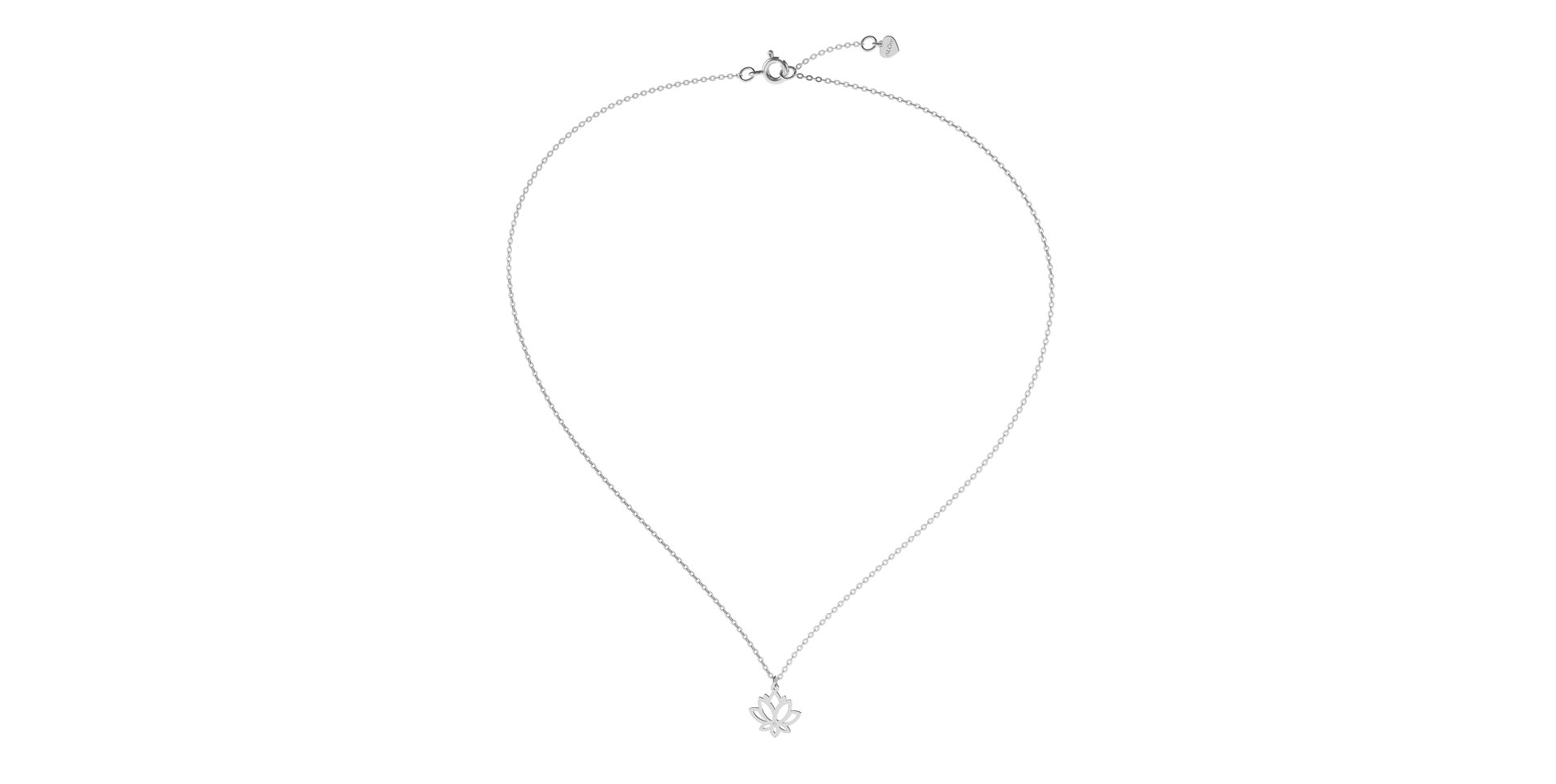 Náhrdelník s diamantem Lotus Flower