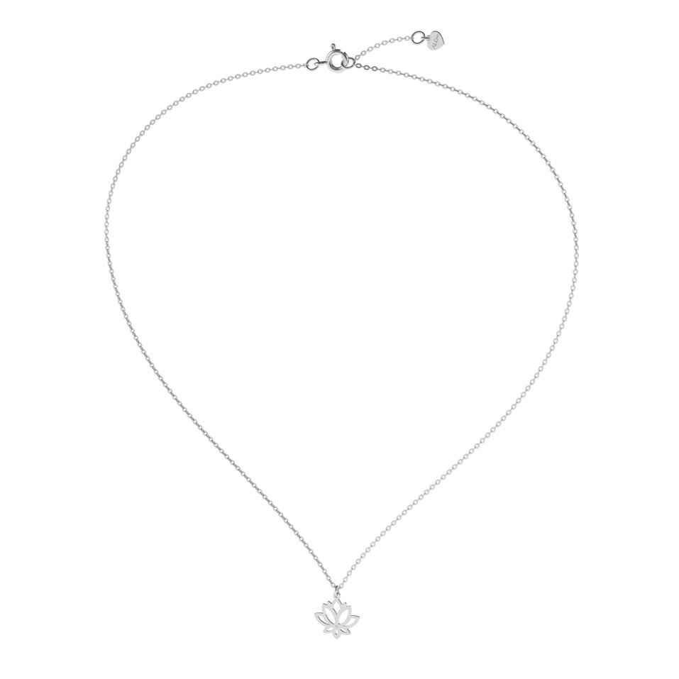 Náhrdelník s diamantem Lotus Flower