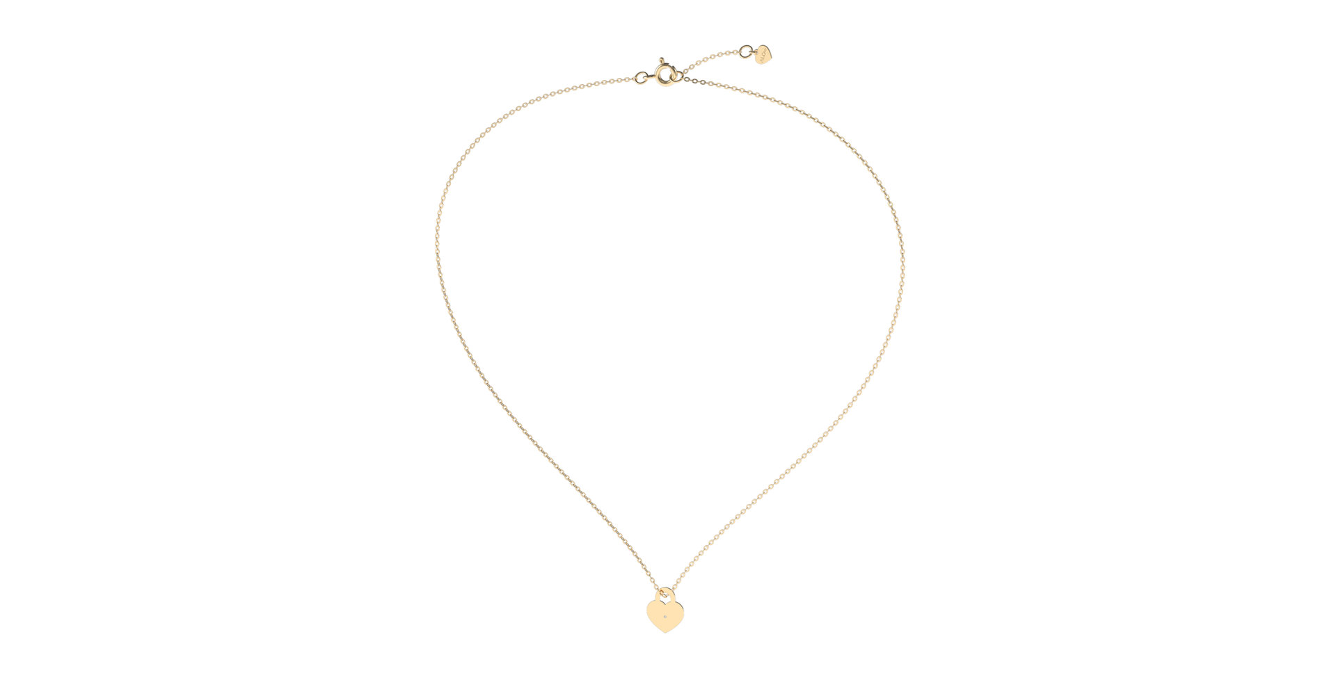 Náhrdelník s diamantem Love Lock