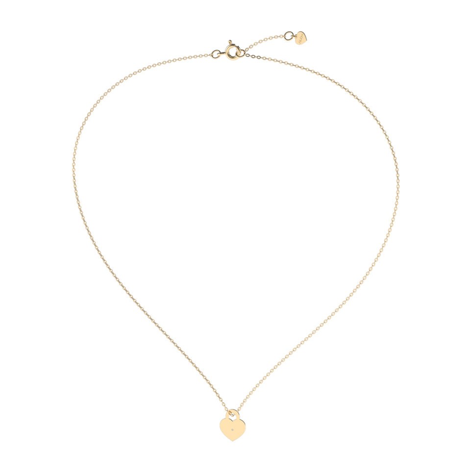 Náhrdelník s diamantem Love Lock