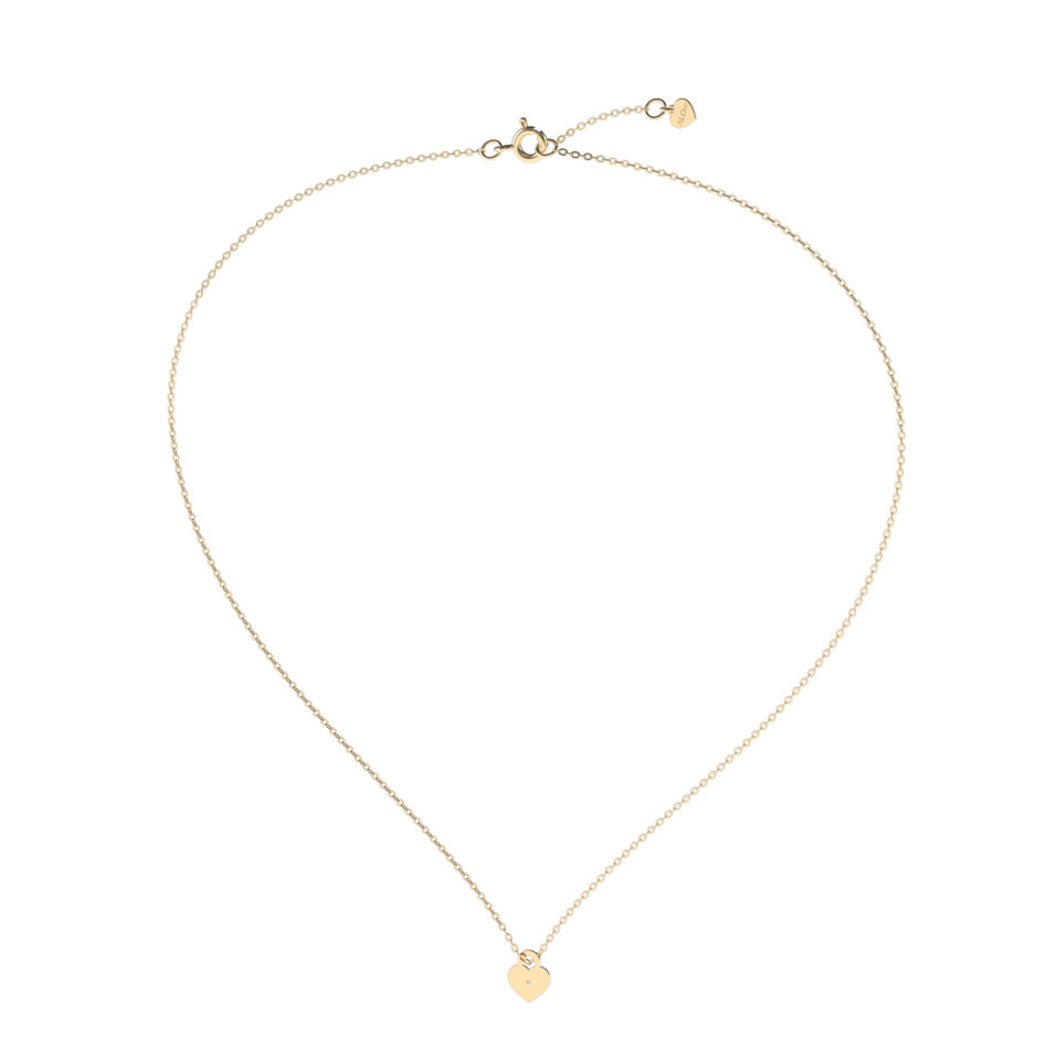 Náhrdelník s diamantem Little Love Lock