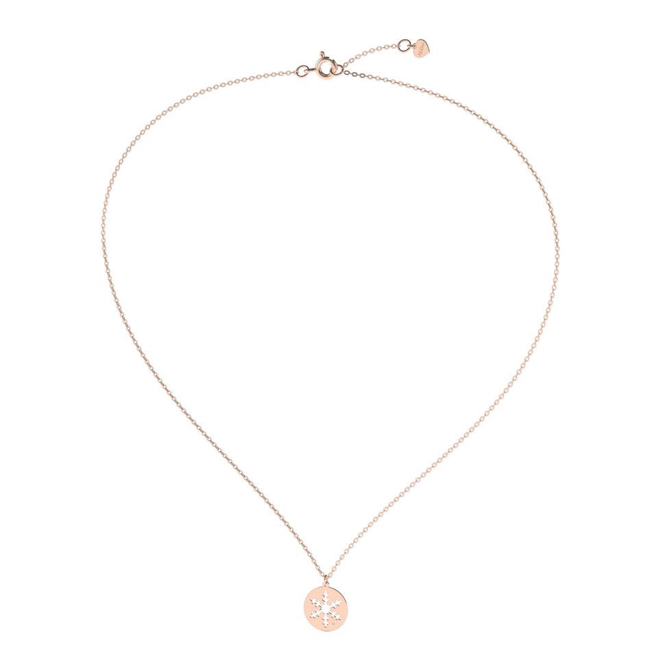 Náhrdelník s diamantem Diamond Snowflake