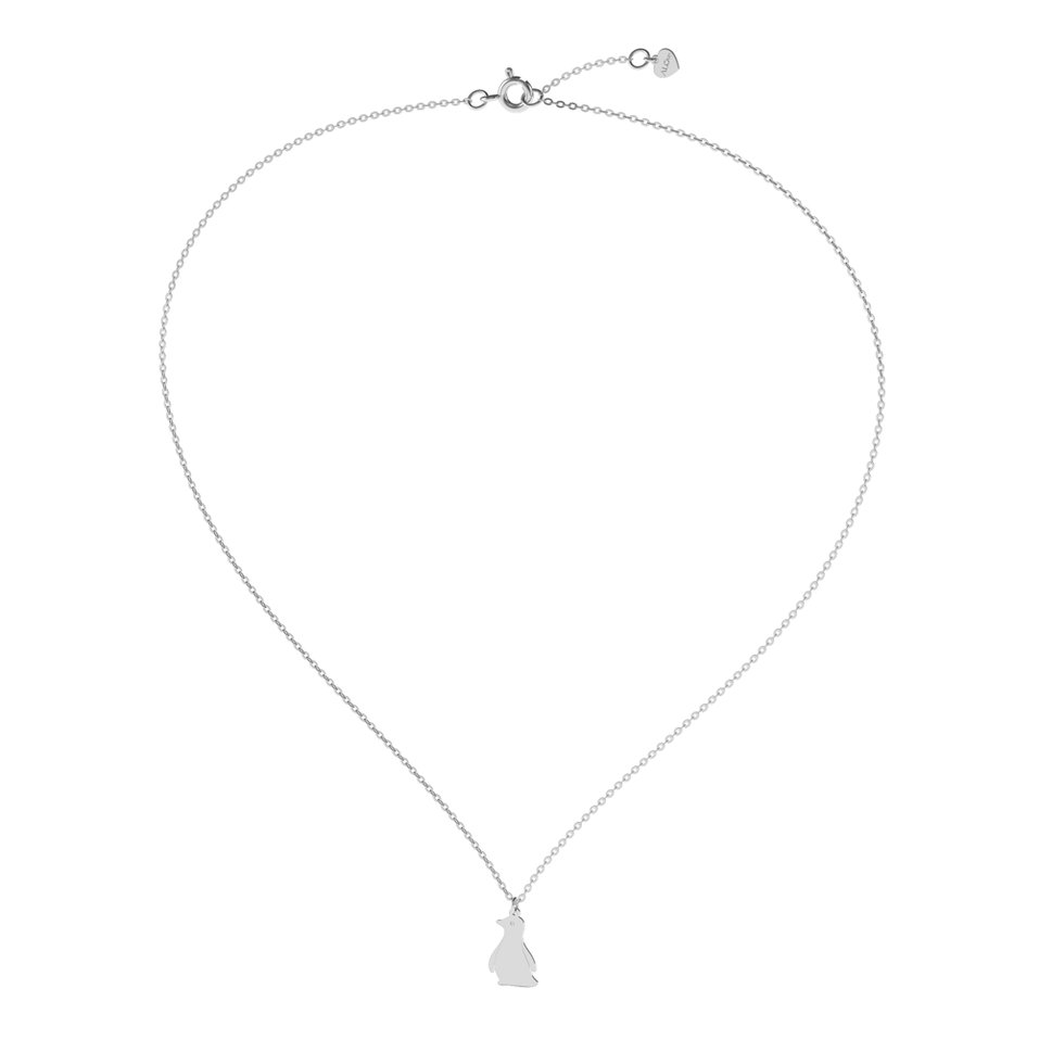 Náhrdelník s diamantem Penguin