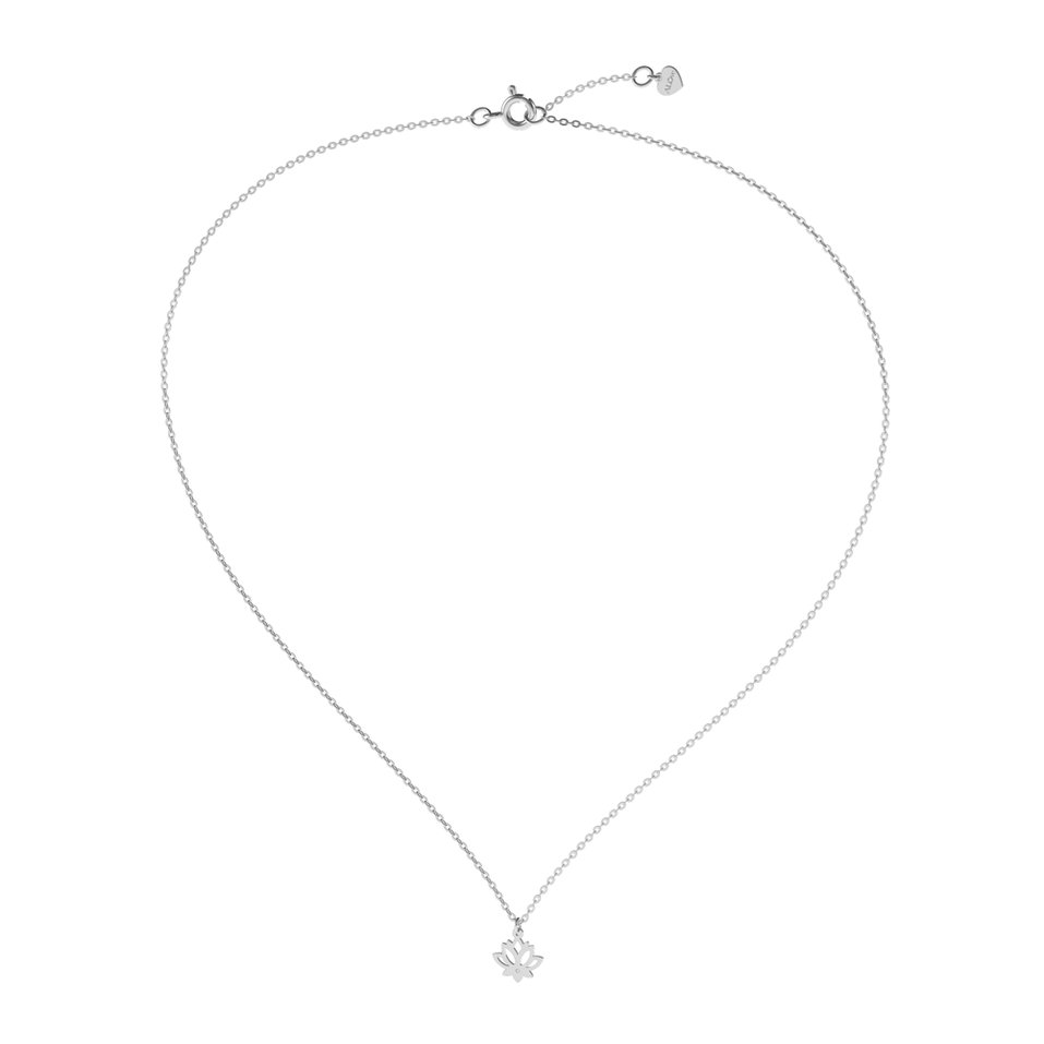 Náhrdelník s diamantem Little Lotus