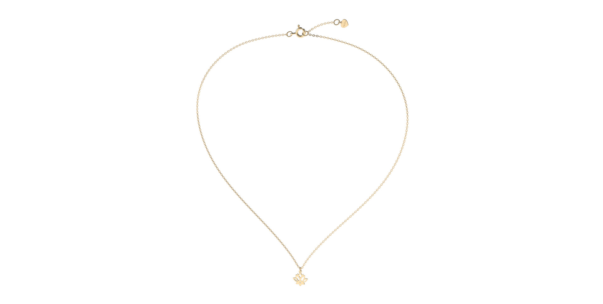 Náhrdelník s diamantem Little Lotus