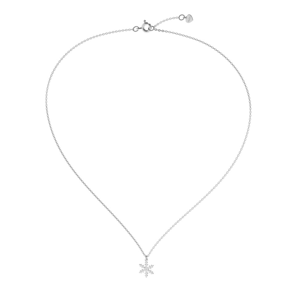 Náhrdelník s diamantem Little Snowflake