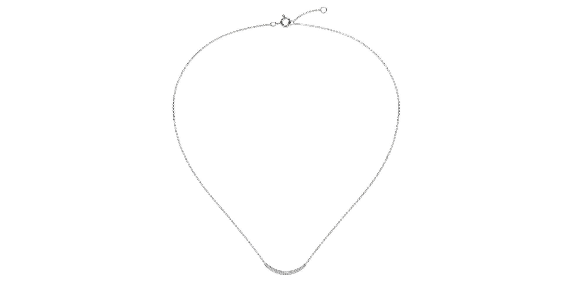 Náhrdelník s diamanty Sparkling Line