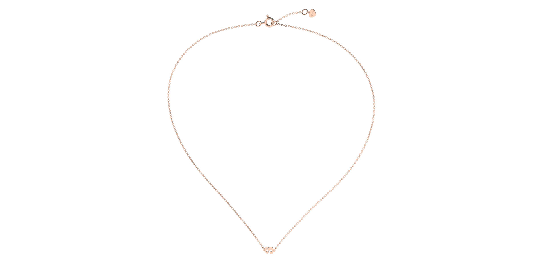 Náhrdelník s diamantem Lucky Three