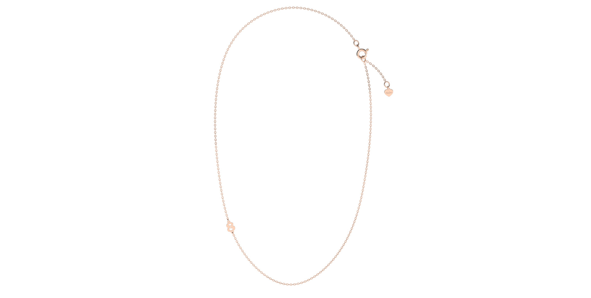 Náhrdelník s diamantem Lucky Eight