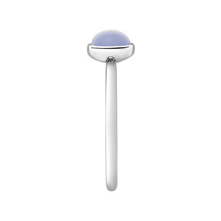 Prsten s chalcedonem blue Bonbon