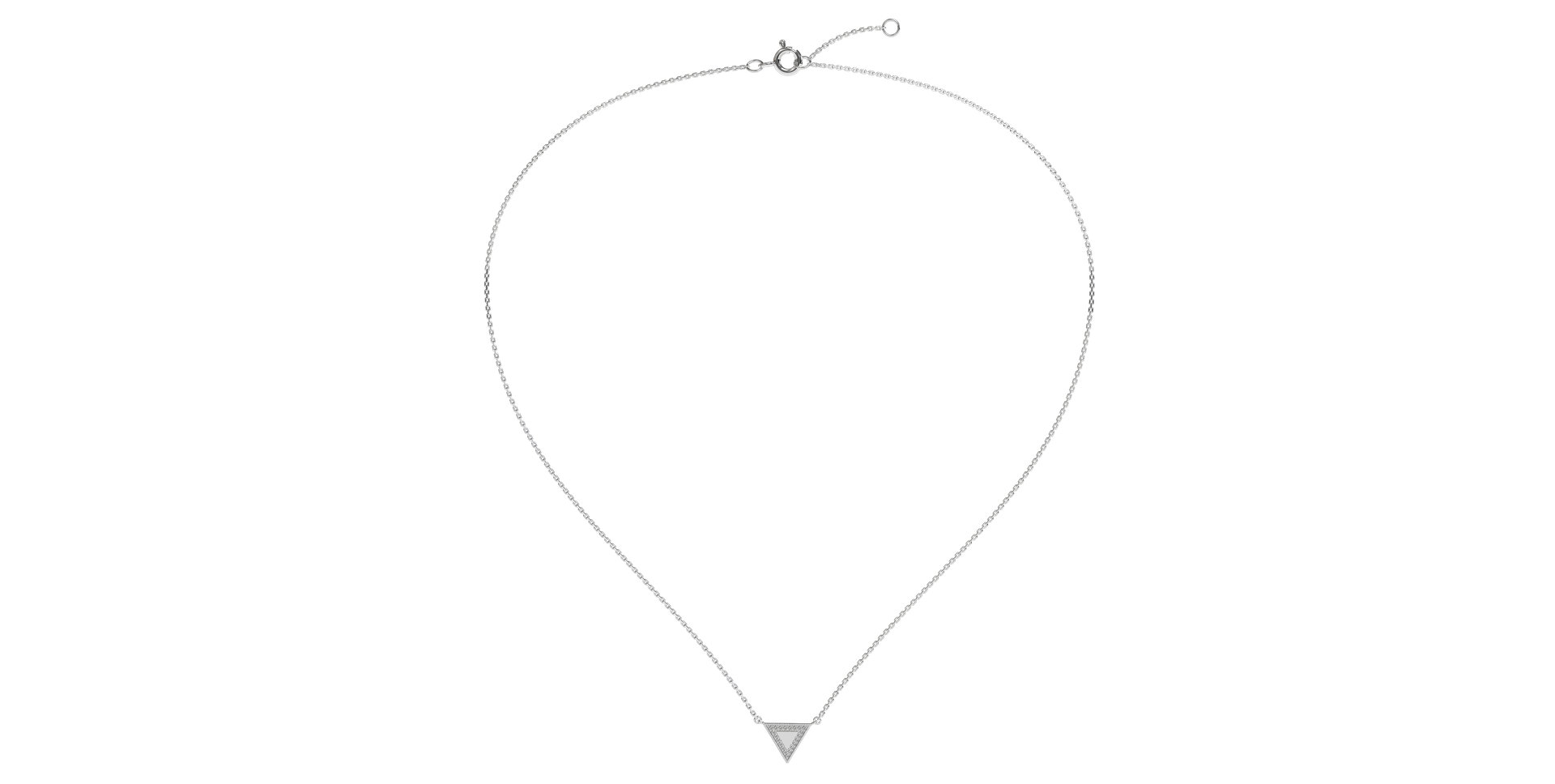 Náhrdelník s diamanty Charming Triangle