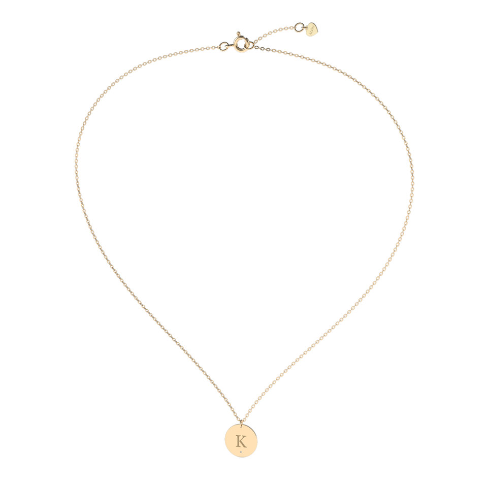 Náhrdelník s diamantem Big Coins K