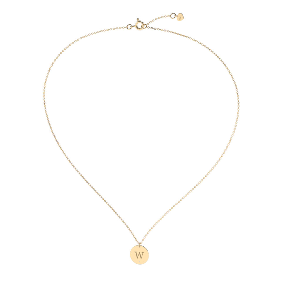 Náhrdelník s diamantem Big Coins W
