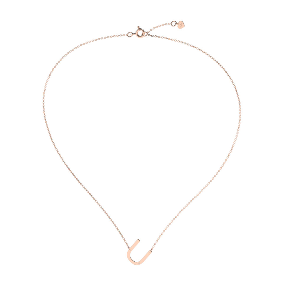 Náhrdelník s diamantem Big Line U