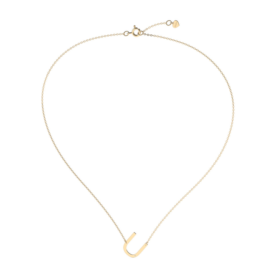 Náhrdelník s diamantem Big Line U