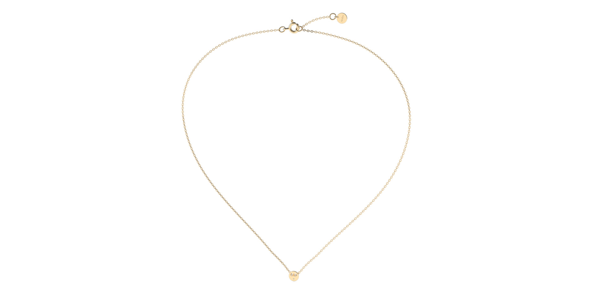 Náhrdelník s diamantem Minimalism