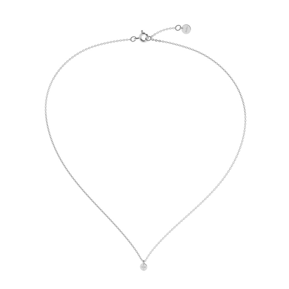 Náhrdelník s diamantem Love