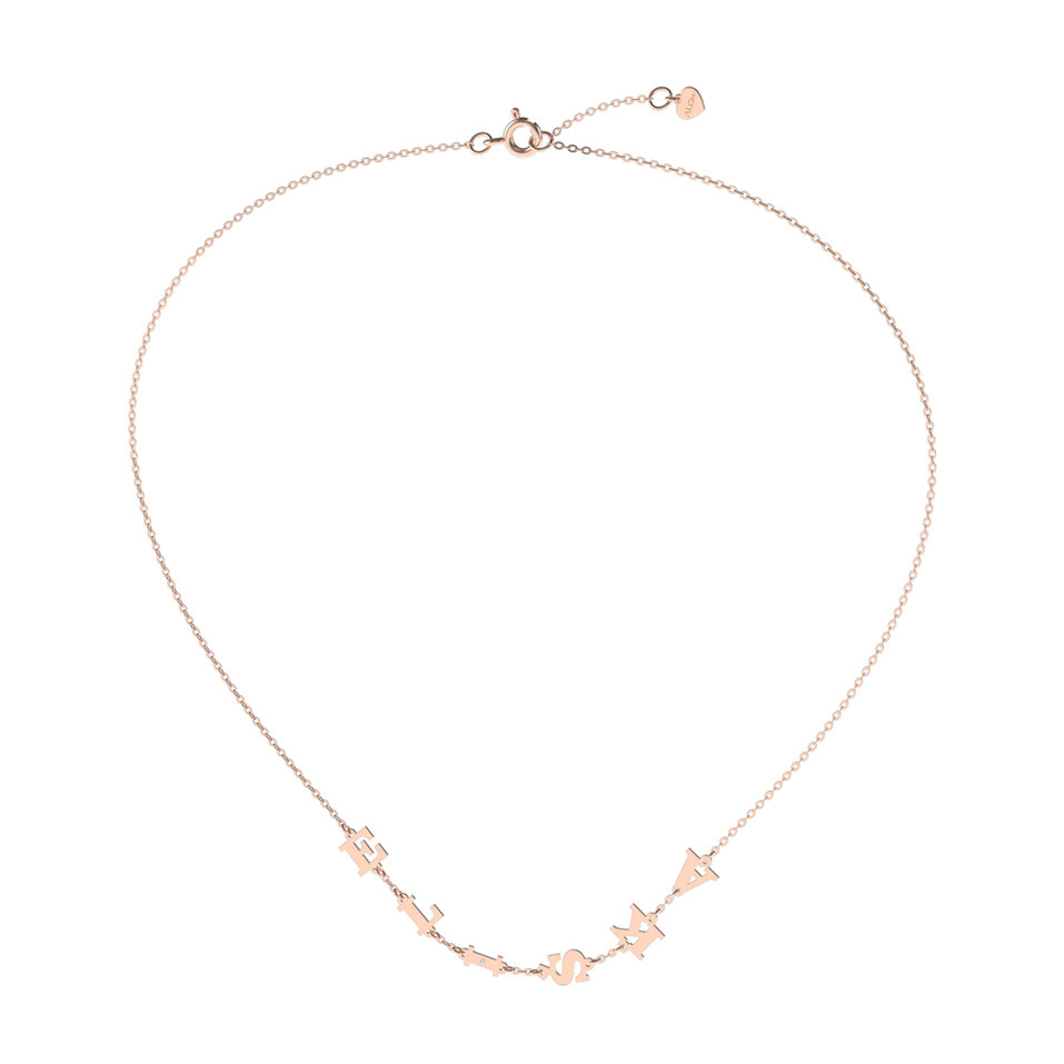 Náhrdelník s diamantem Big Letters