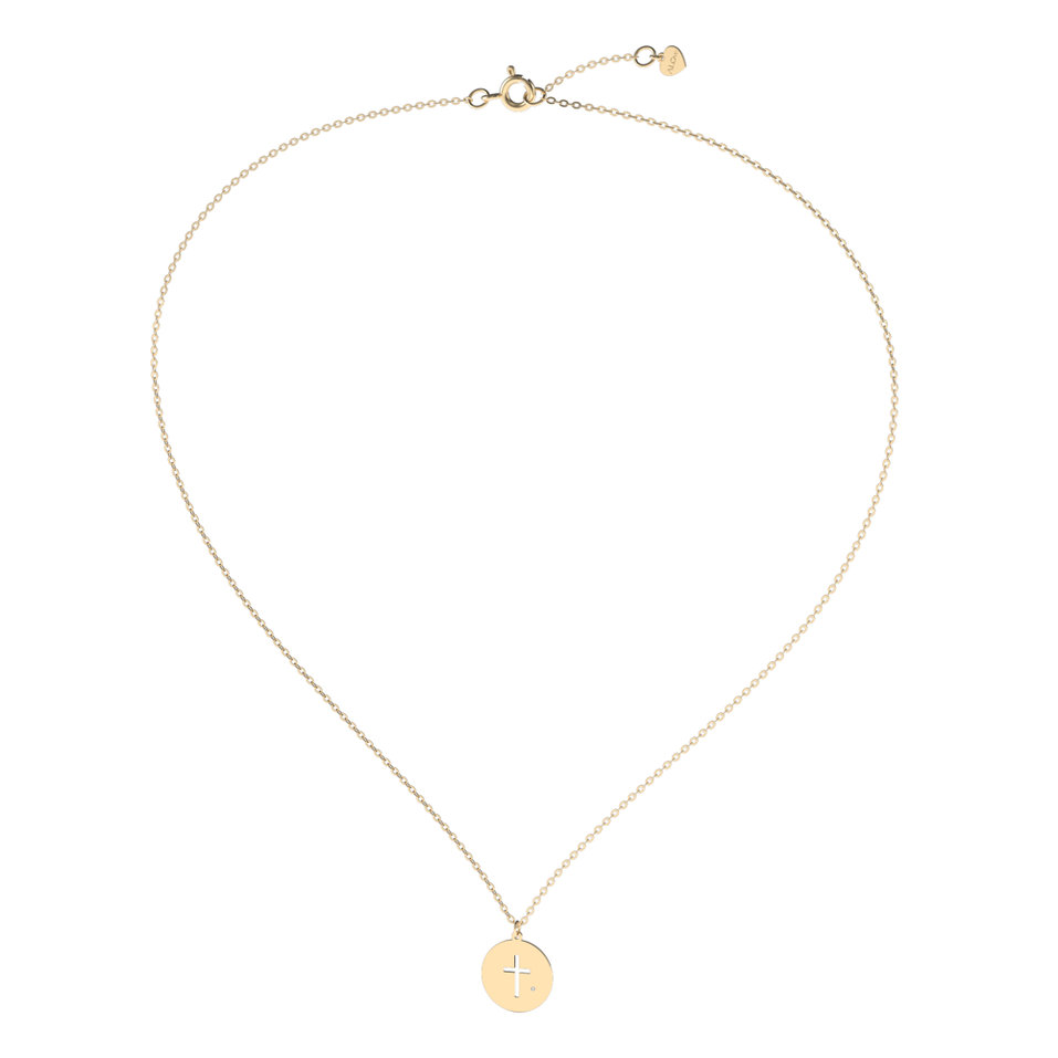 Náhrdelník s diamantem Little Cross