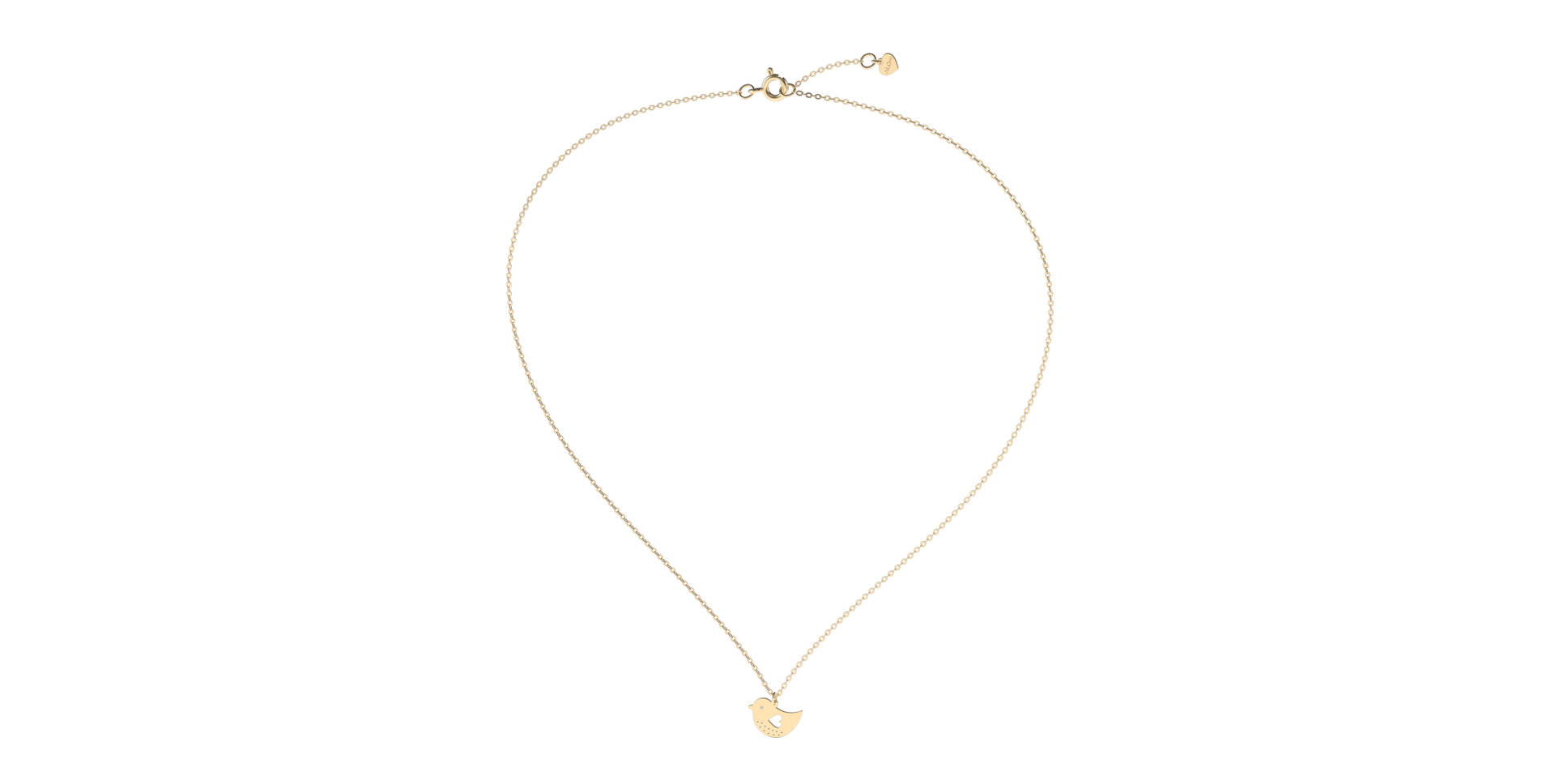 Náhrdelník s diamantem Love Bird