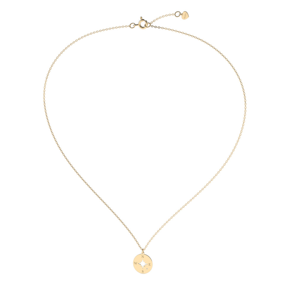 Náhrdelník s diamantem Compass