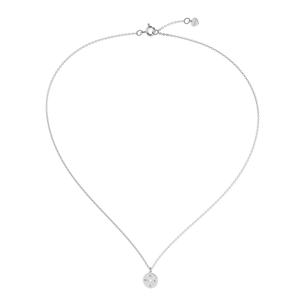 Náhrdelník s diamantem Compass