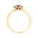 Prsten s růžovým topazem Bonbon3