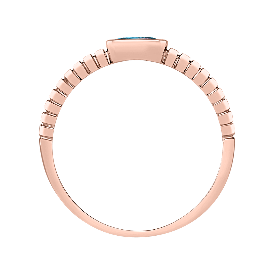 Prsten s topazem swiss Bonbon