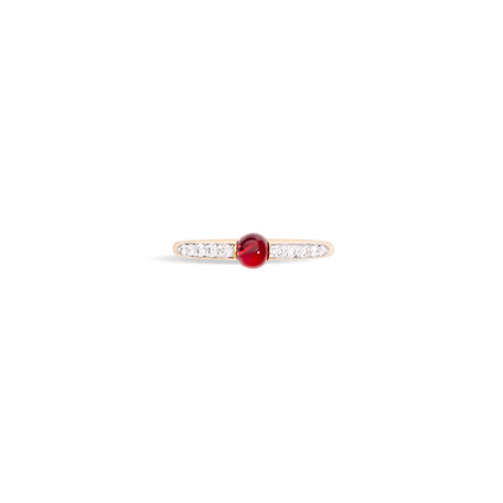 Prsten s brilianty a granátem M'Ama Non M'Ama Pavé Ring