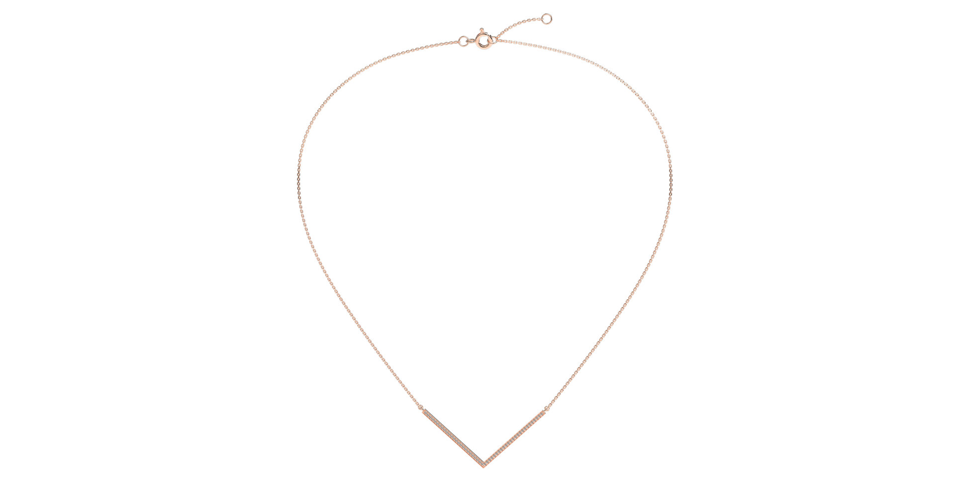 Náhrdelník s diamanty Victory Line