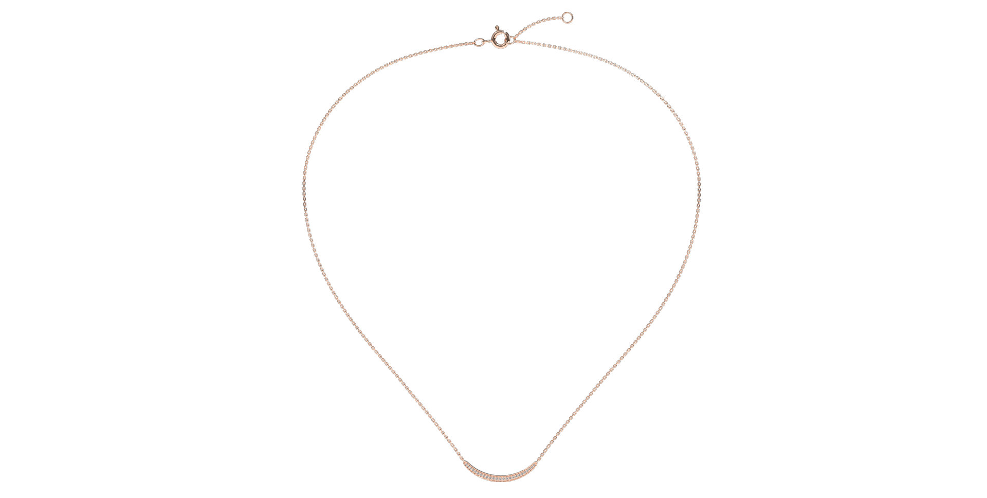 Náhrdelník s diamanty Sparkling Line