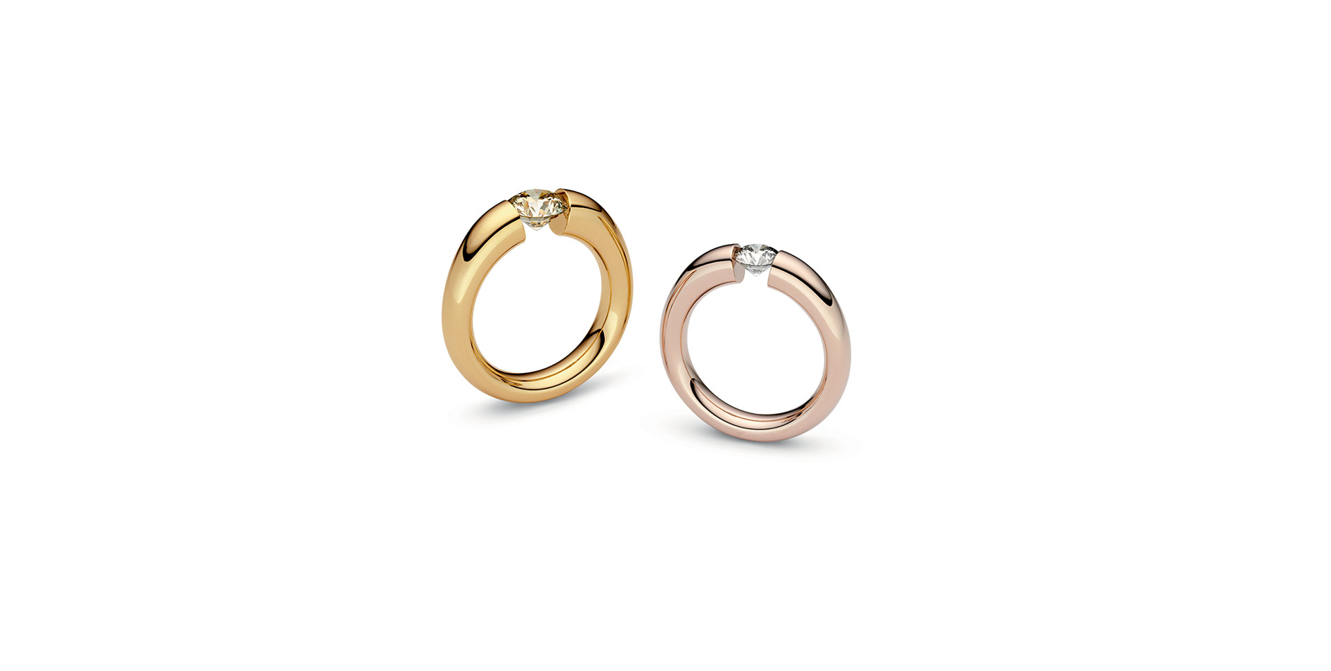 Prsten s diamantem Verlauf