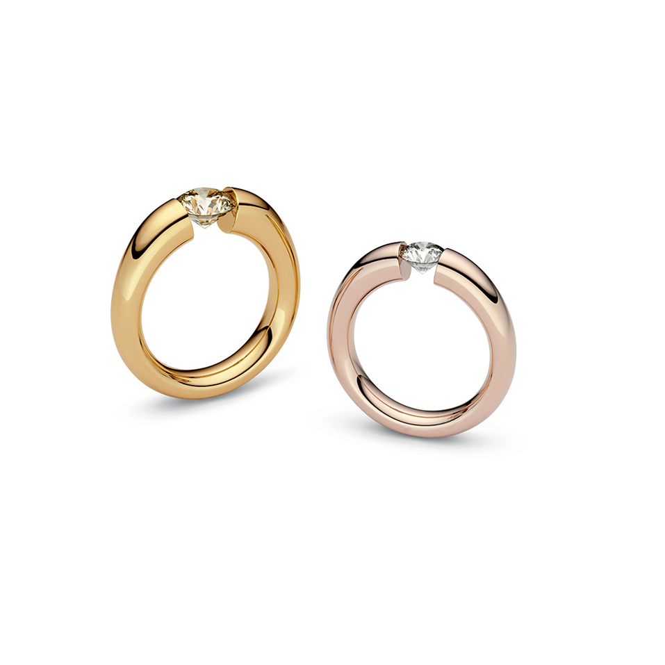 Prsten s diamantem Verlauf