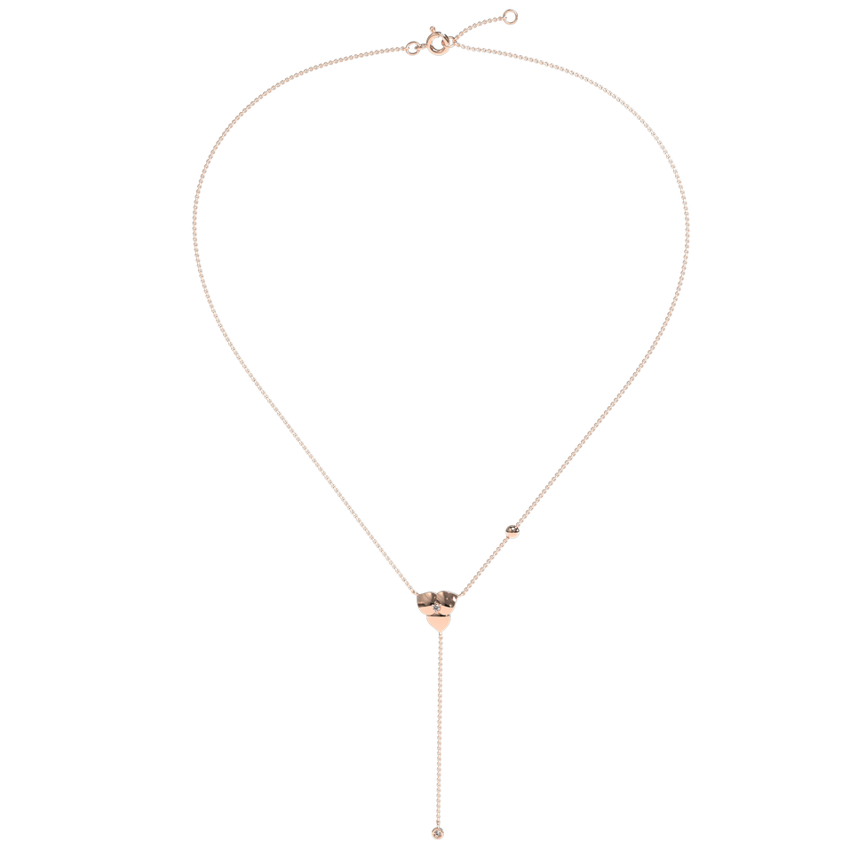 Náhrdelník s diamanty Petal