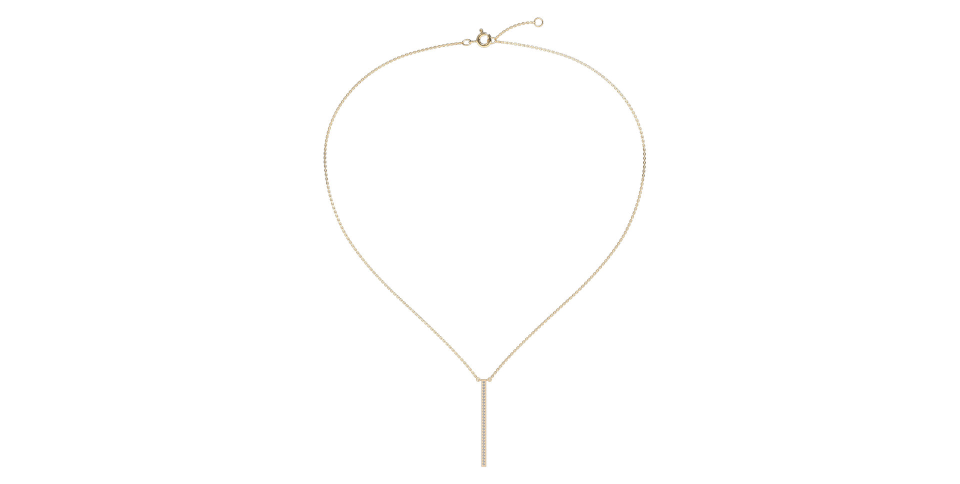 Náhrdelník s diamanty Essential Dash