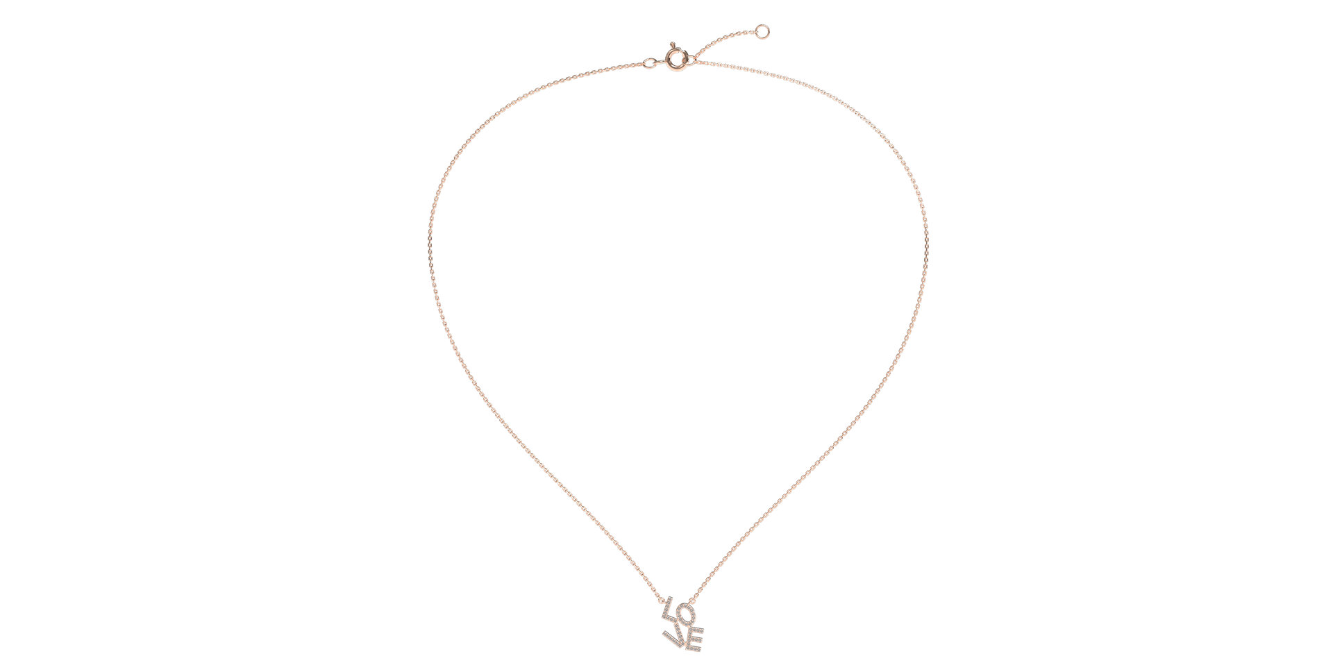 Náhrdelník s diamanty Sparkling Love