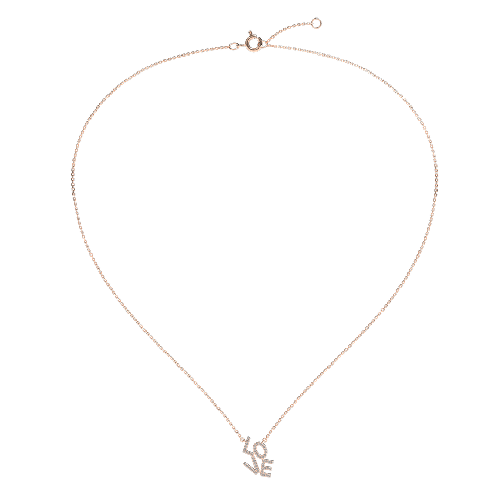 Náhrdelník s diamanty Sparkling Love