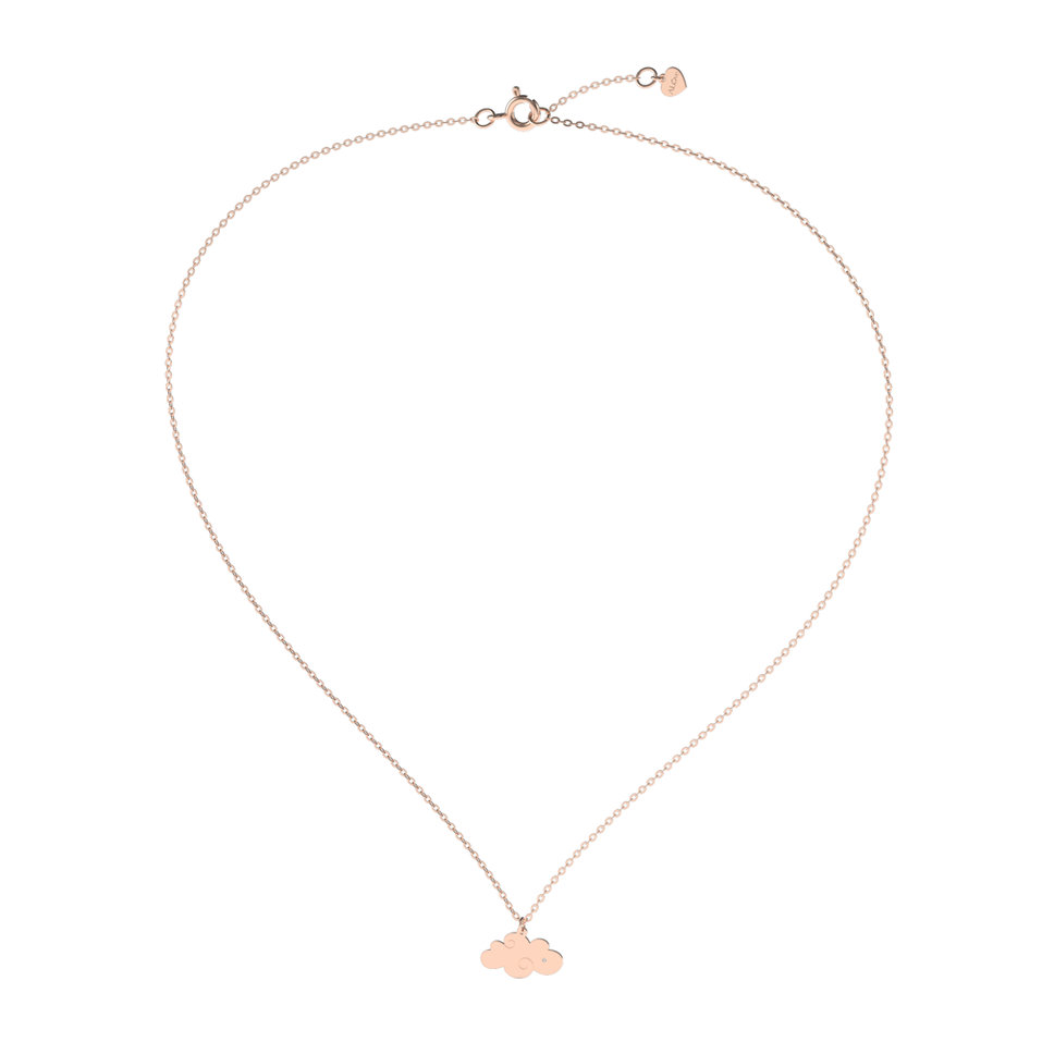 Náhrdelník s diamantem Cloud