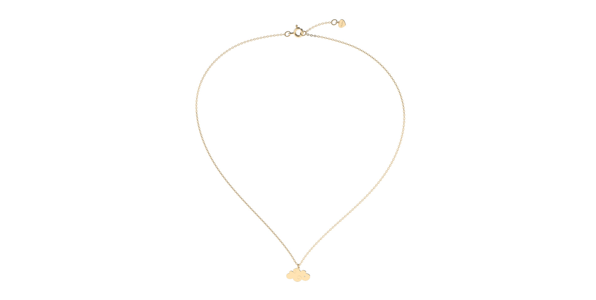 Náhrdelník s diamantem Cloud