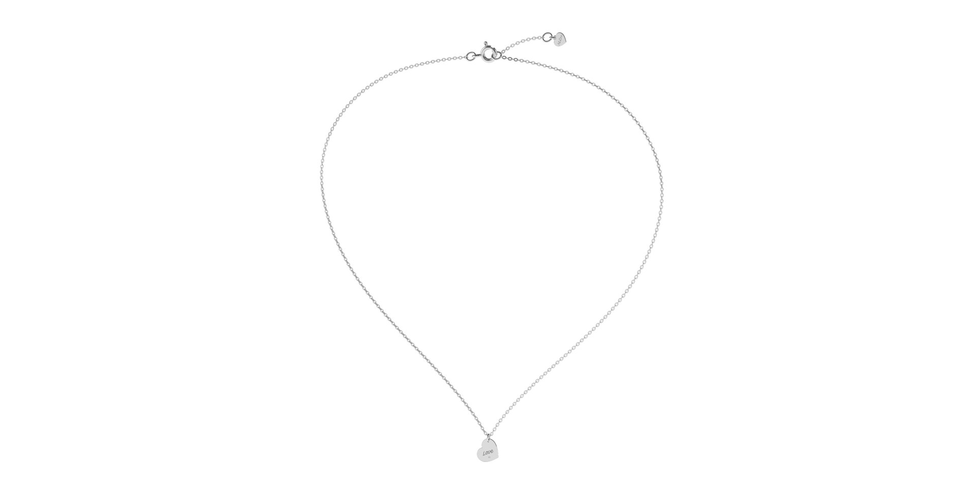 Náhrdelník s diamantem Love