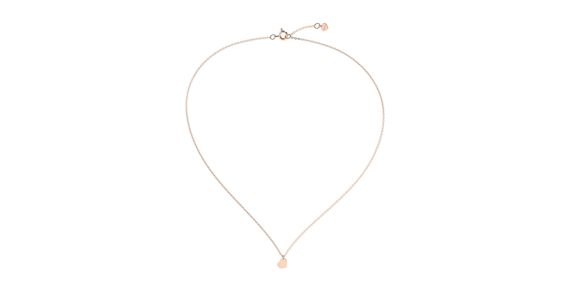 Náhrdelník s diamantem Precious Heart