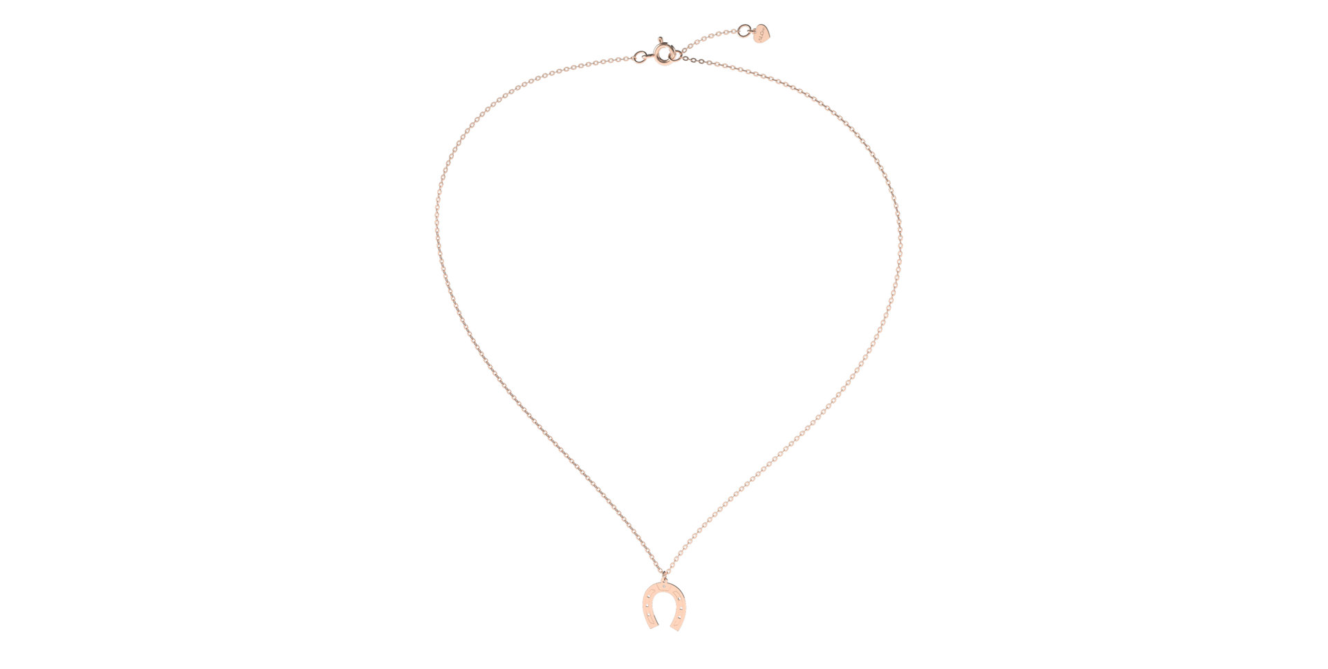 Náhrdelník s diamantem Horseshoe